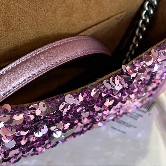 NWT COACH Lilac Flap Clutch Crossbody - Picture 8 of 10